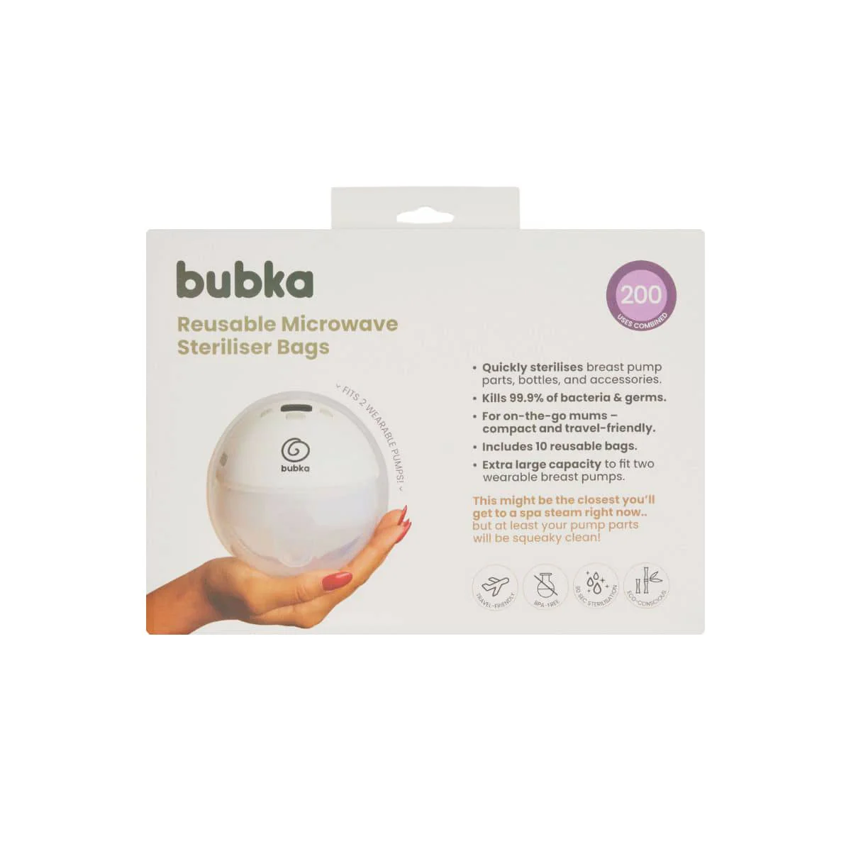 Bubka Jumbo Reusable Microwave Steriliser Bags