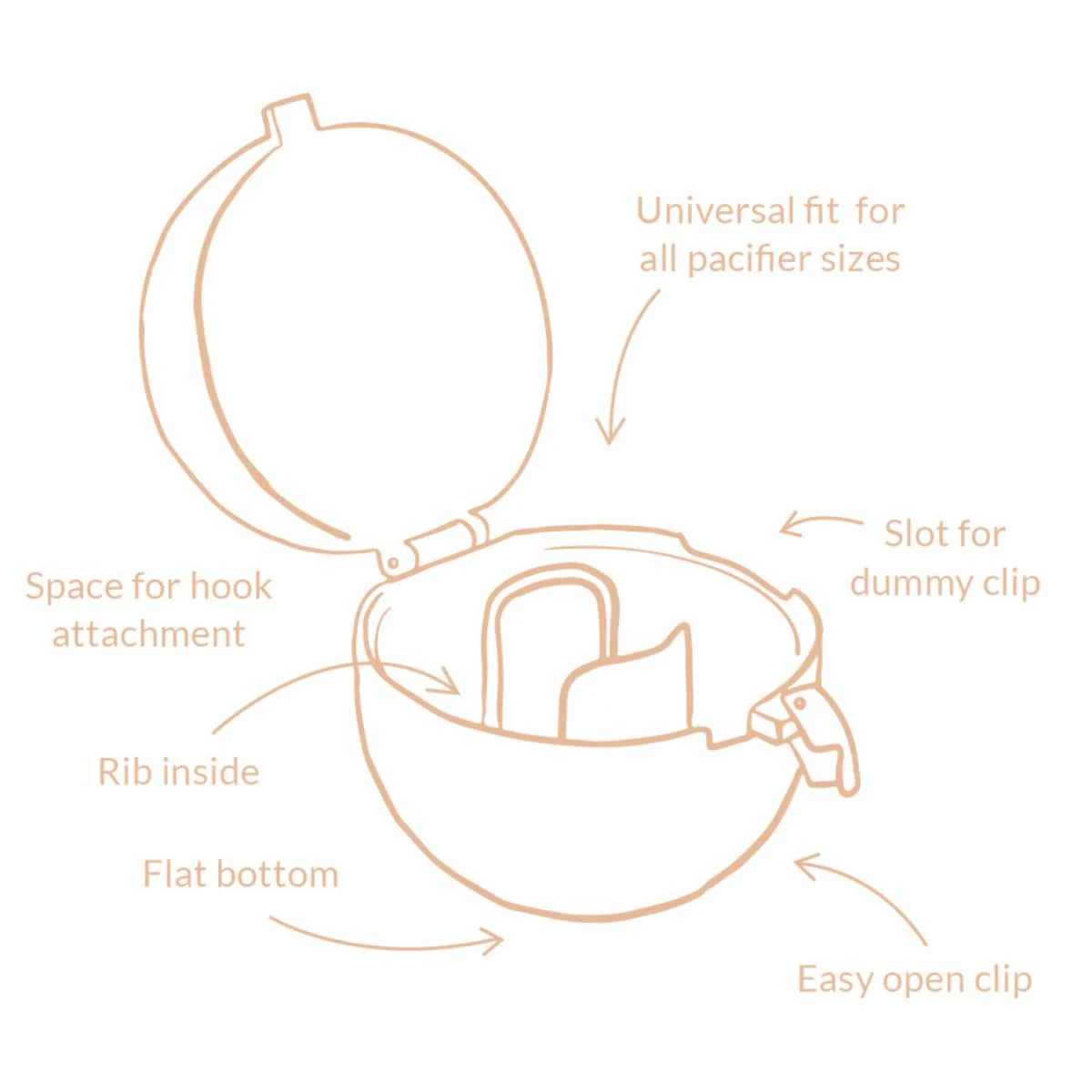 Buggalugs Universal Pacifier Case - Desert - Image 4