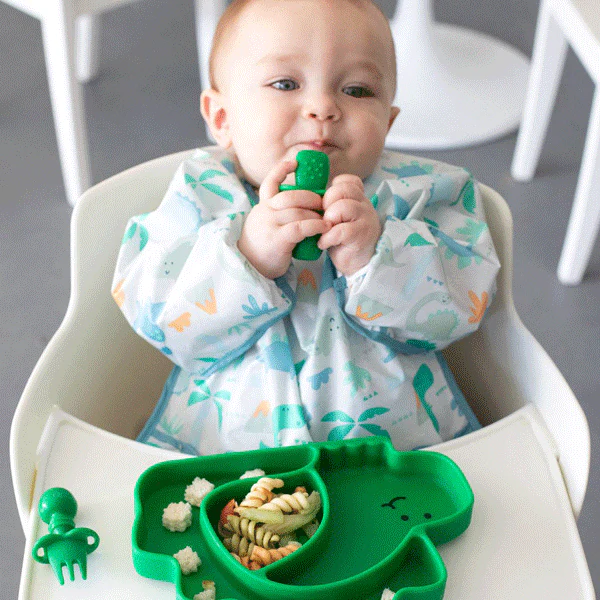 Bumkins Waterproof Sleeved Bib - Dinosaurs - Image 4
