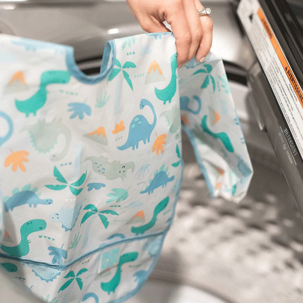 Bumkins Waterproof Sleeved Bib - Dinosaurs - Image 6