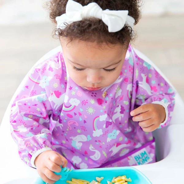 Bumkins Waterproof Sleeved Bib - Unicorns - Image 3