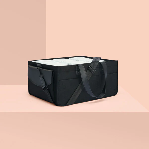 Bunnie Caddie Deluxe Nappy Organiser - Black - Image 3