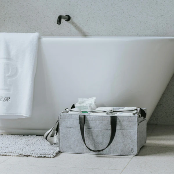 Bunnie Caddie Deluxe Nappy Organiser - Grey - Image 4