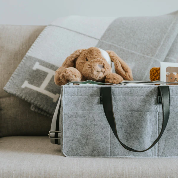 Bunnie Caddie Deluxe Nappy Organiser - Grey - Image 6