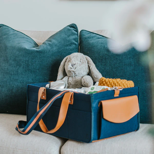 Bunnie Caddie Deluxe Nappy Organiser - Navy - Image 2