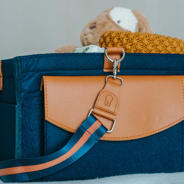 Bunnie Caddie Deluxe Nappy Organiser - Navy - Image 7