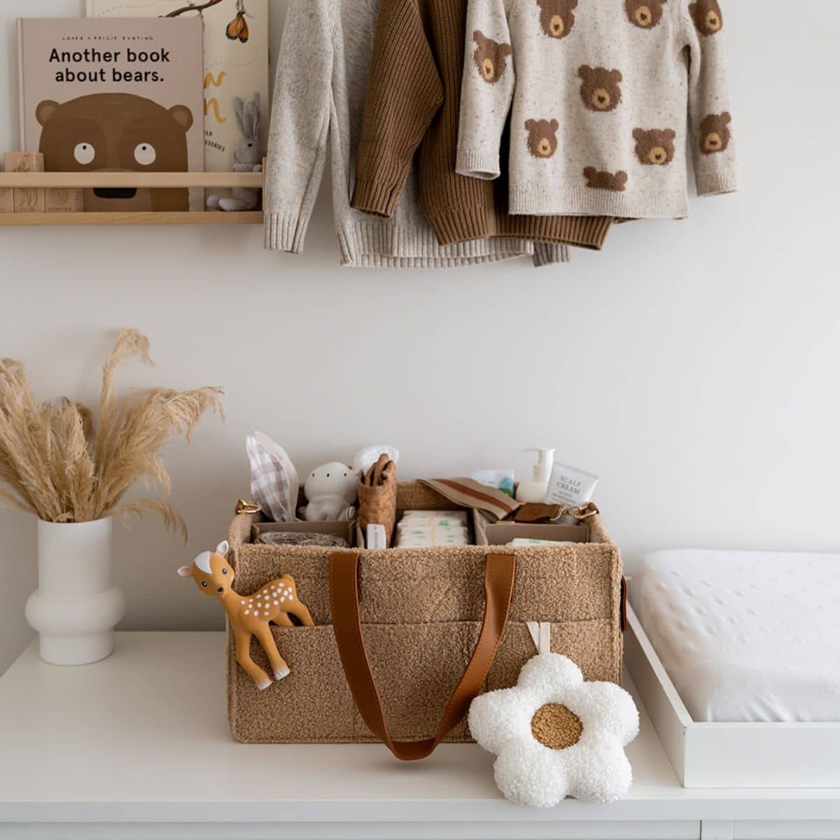Bunnie Caddie Deluxe Nappy Organiser - Teddy Tan - Image 4