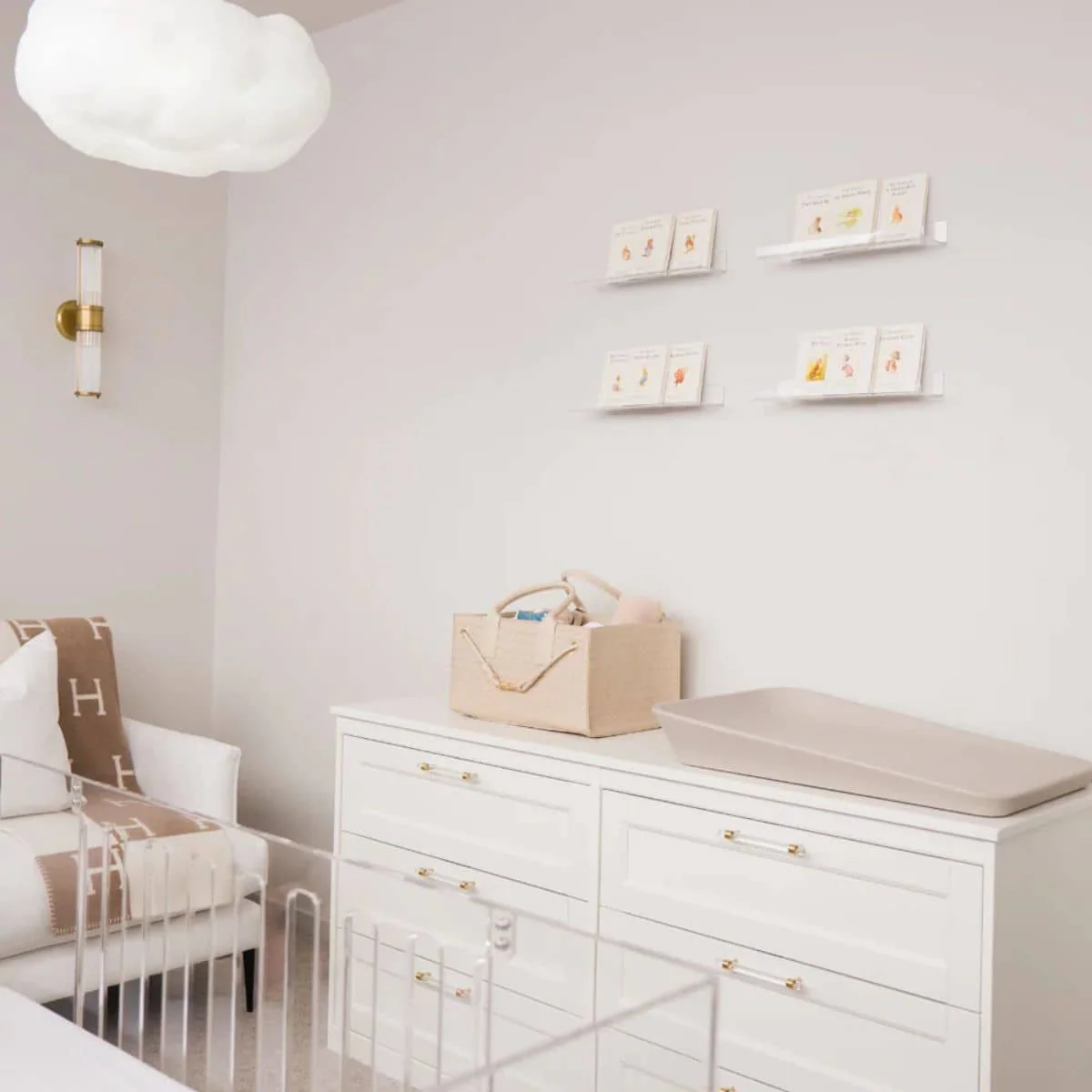 Bunnie Caddie The Edition Nappy Organiser - Cream - Image 5
