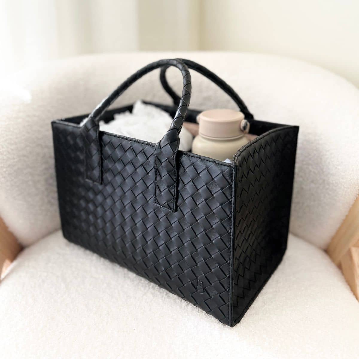Bunnie Caddie The Mini Edition Nappy Organiser - Black - Image 2
