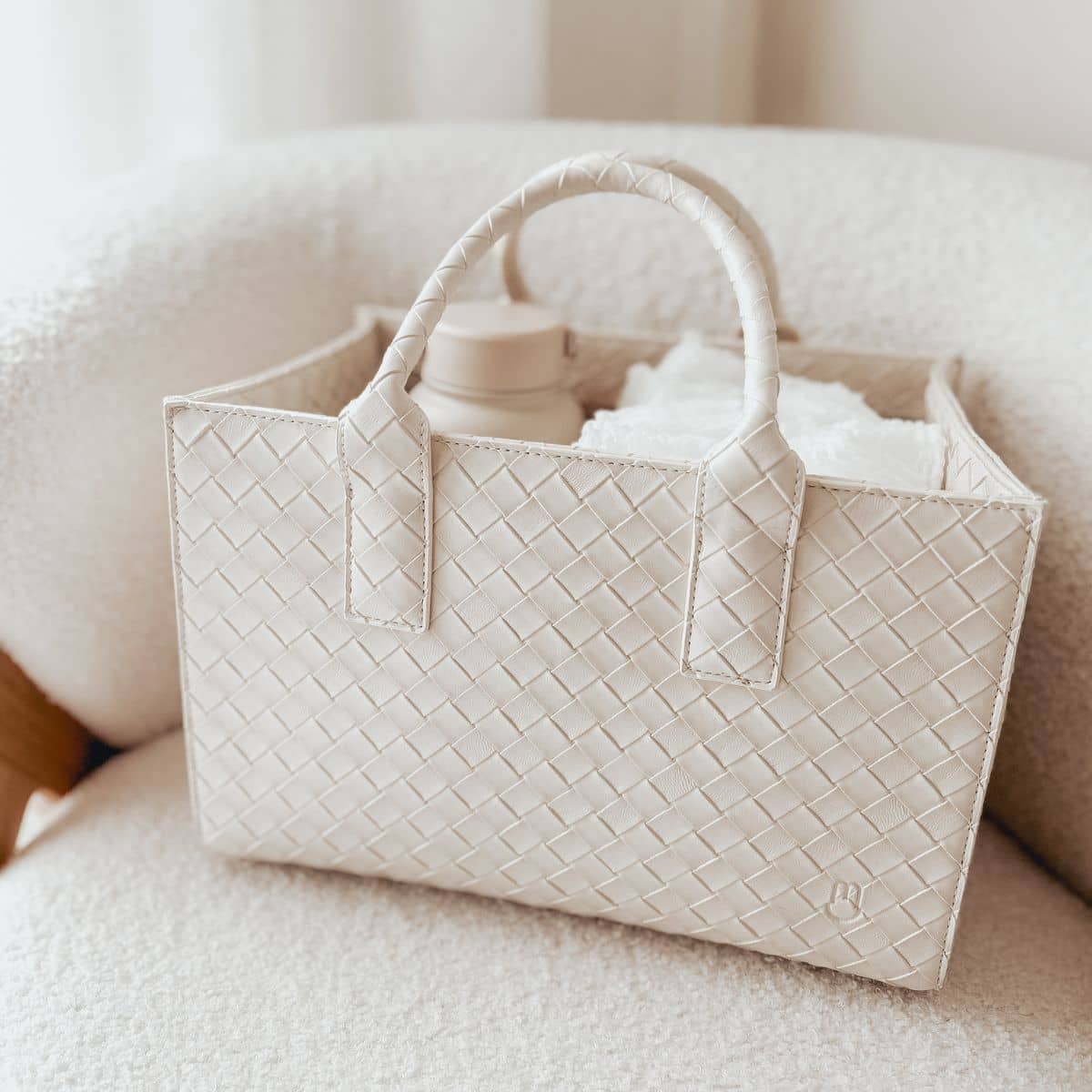 Bunnie Caddie The Mini Edition Nappy Organiser - Cream - Image 11