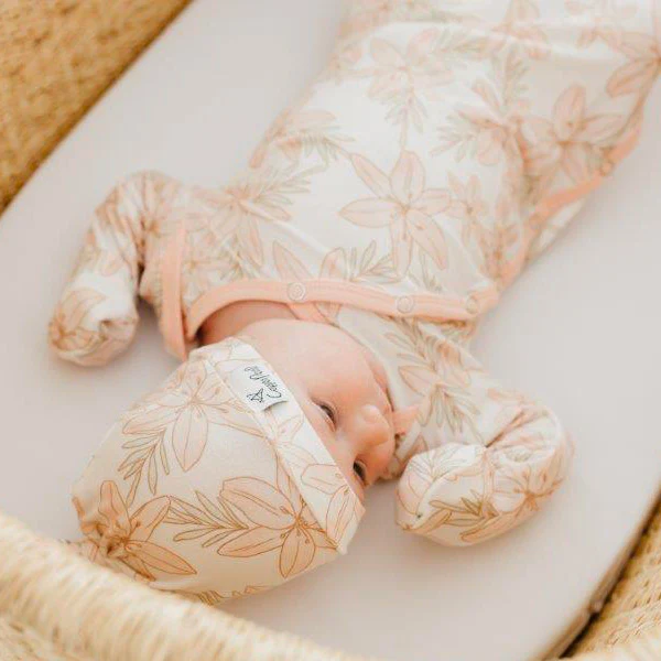 Copper Pearl Newborn Knotted Gown - Kiana - Image 2