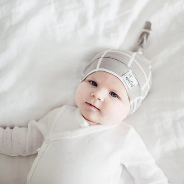 Copper Pearl Newborn Top Knot Hat - Midway - Image 3