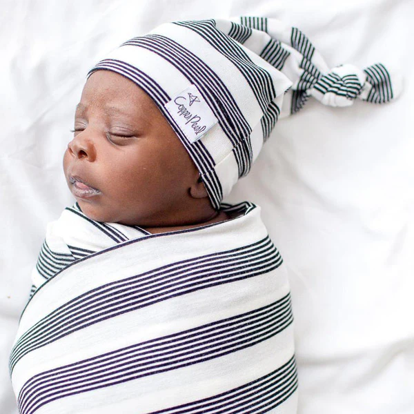Copper Pearl Newborn Top Knot Hat - Tribe - Image 3