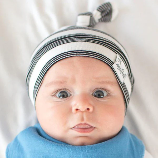 Copper Pearl Newborn Top Knot Hat - Tribe - Image 4
