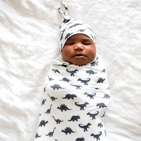 Copper Pearl Newborn Top Knot Hat - Wild - Image 3