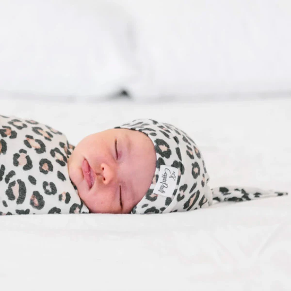 Copper Pearl Newborn Top Knot Hat - Zara - Image 3