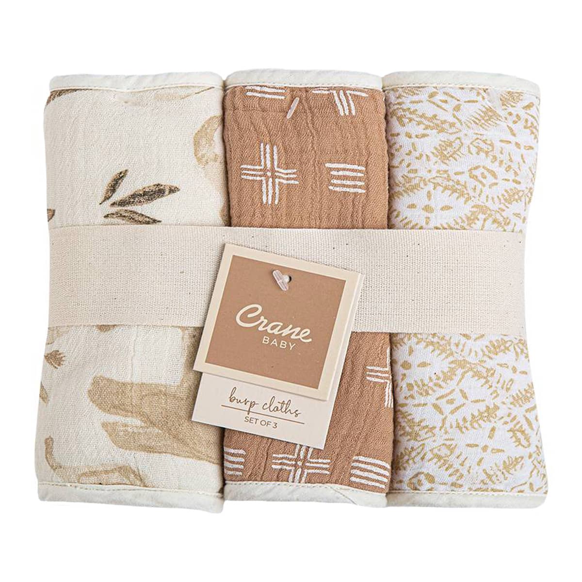 Crane Baby Burp Cloths - Kendi - Image 4