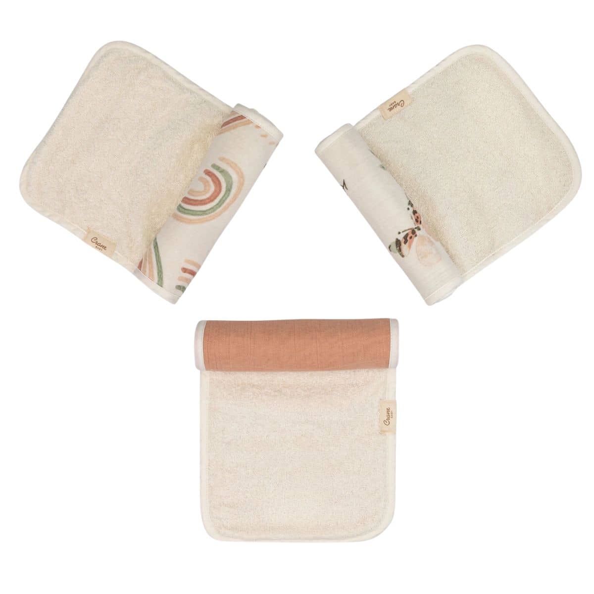 Crane Baby Burp Cloths - Parker Rainbow/Butterfly - Image 7