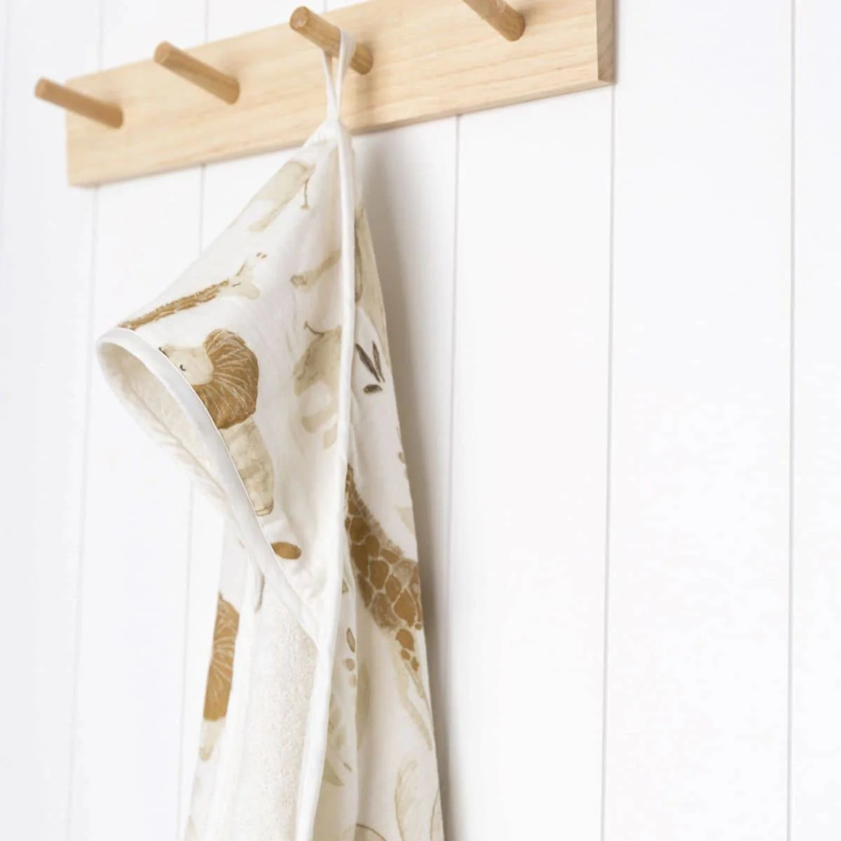 Crane Baby Hooded Towel - Kendi Safari Animal - Image 5
