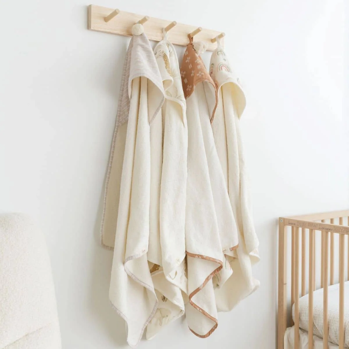 Crane Baby Hooded Towel - Kendi Safari Animal - Image 6