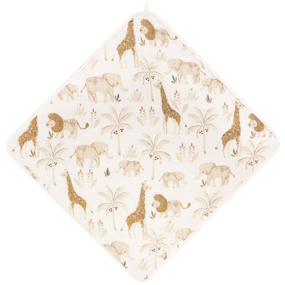 Crane Baby Hooded Towel - Kendi Safari Animal - Image 8