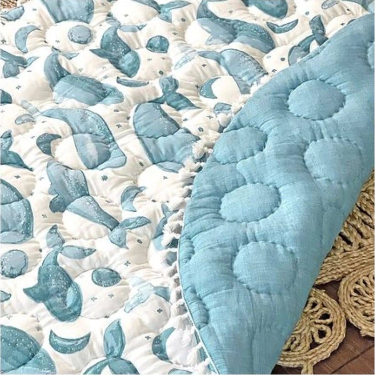 Crane Baby Quilted Baby Play Mat - Caspian - Image 10