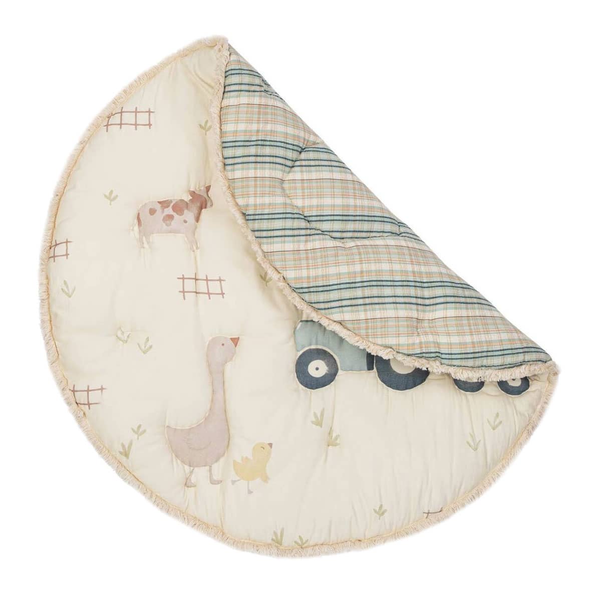 Crane Baby Quilted Baby Play Mat - Charlie Farmhouse - Image 3