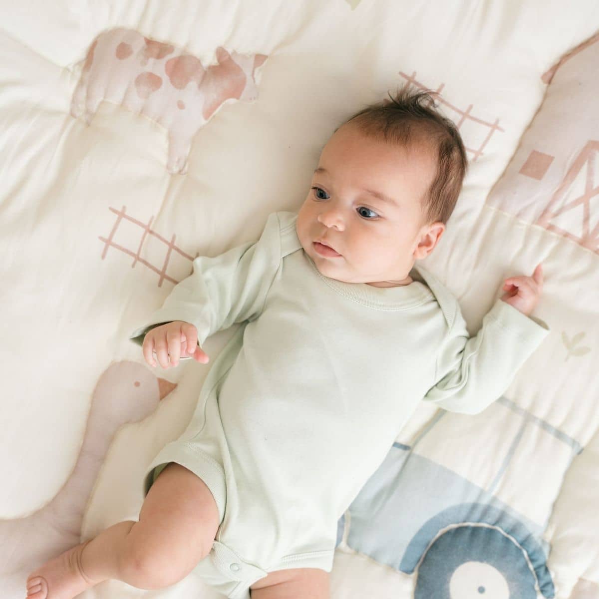 Crane Baby Quilted Baby Play Mat - Charlie Farmhouse - Image 4