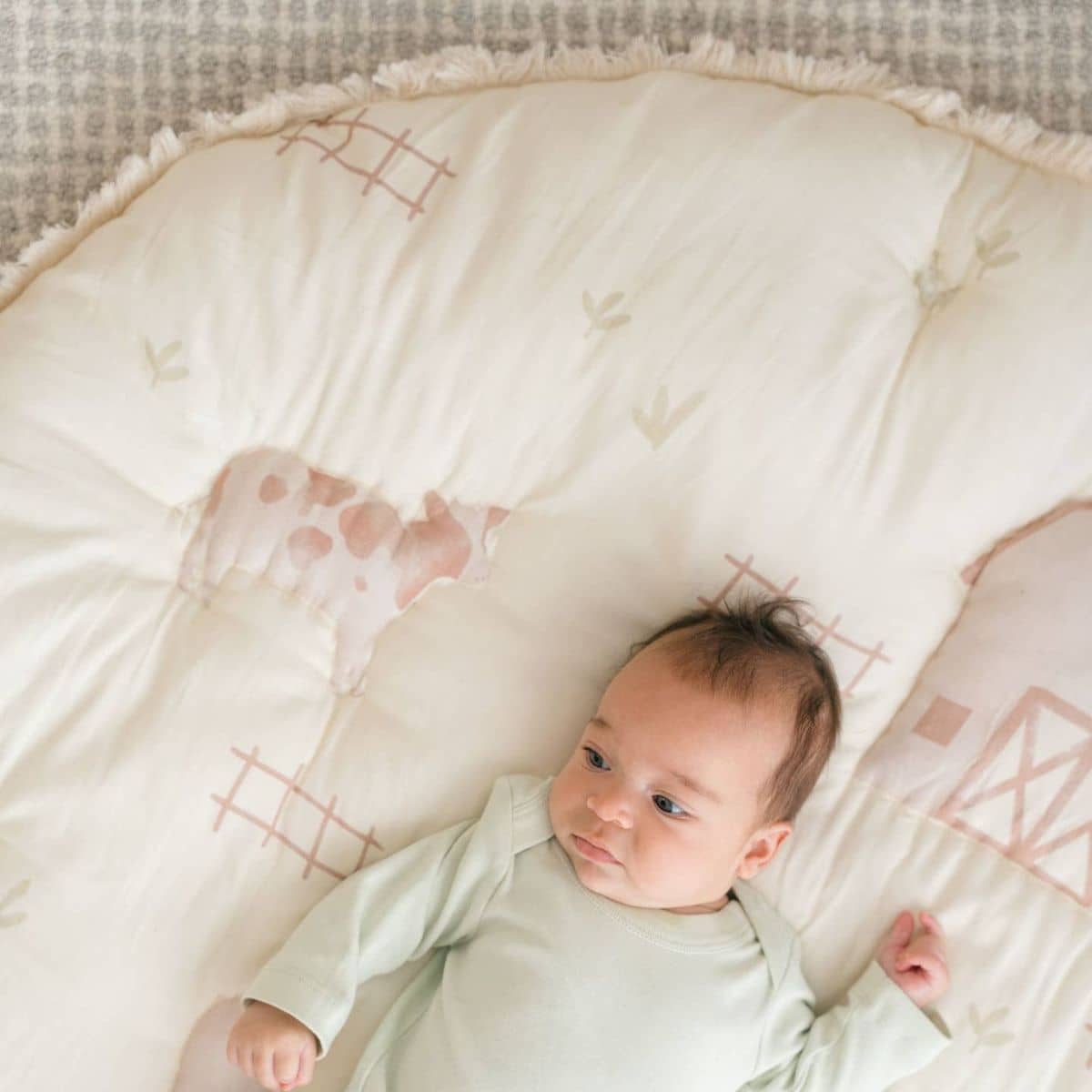 Crane Baby Quilted Baby Play Mat - Charlie Farmhouse - Image 8