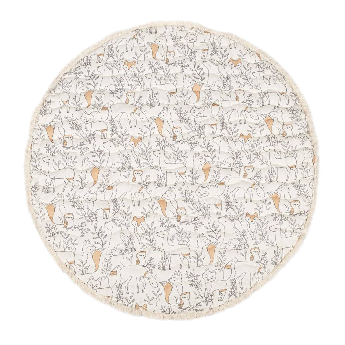 Crane Baby Quilted Baby Play Mat - Ezra