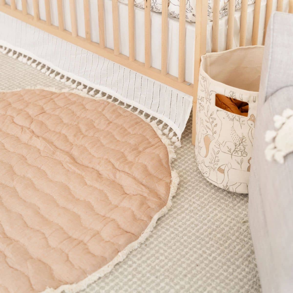 Crane Baby Quilted Baby Play Mat - Ezra - Image 9
