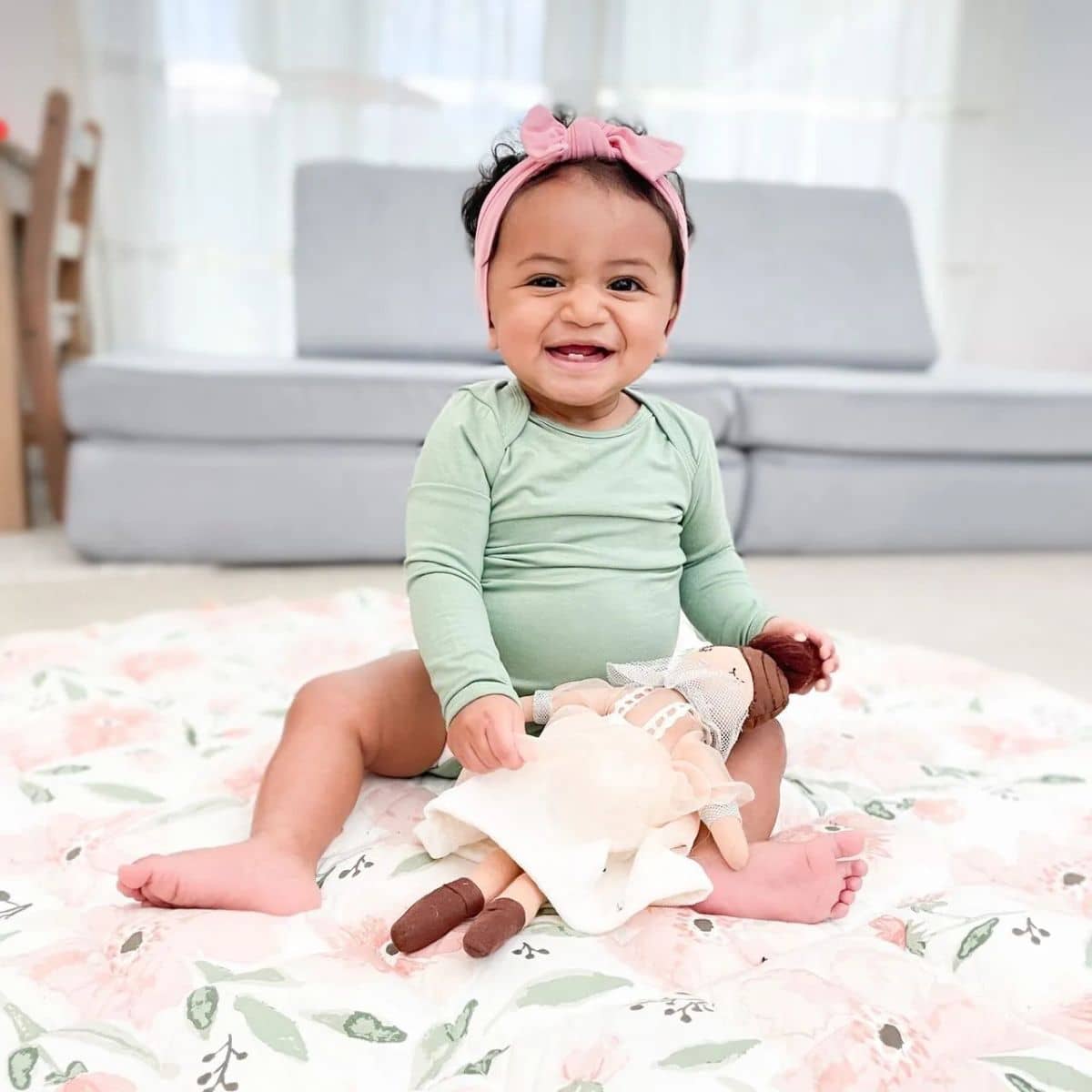 Crane Baby Quilted Baby Play Mat - Parker - Image 2