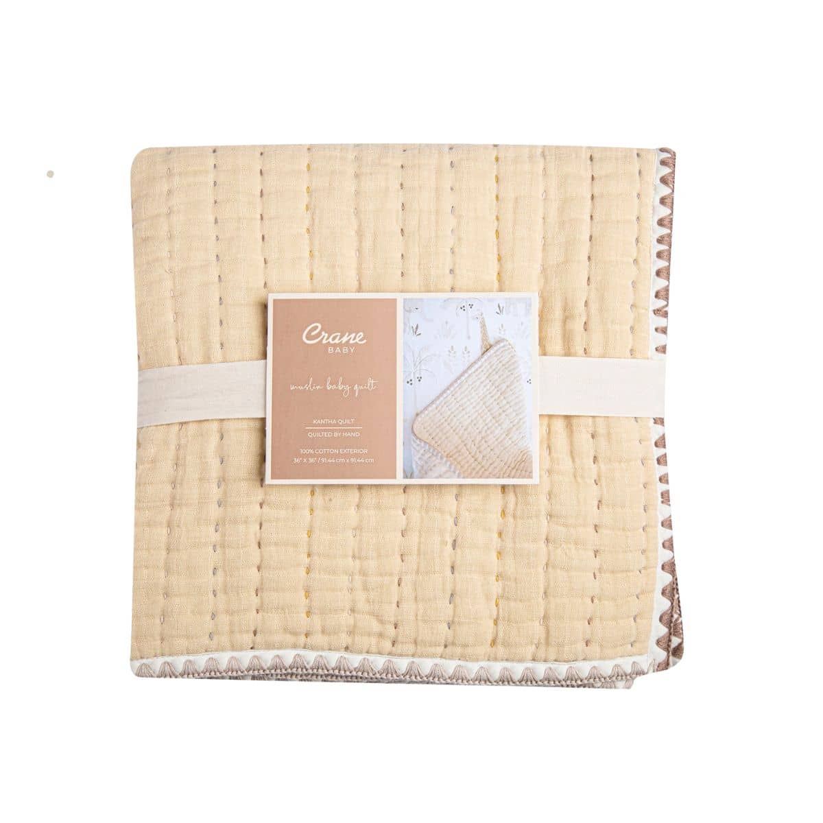 Crane Baby Quilted Blanket - Kendi - Image 3
