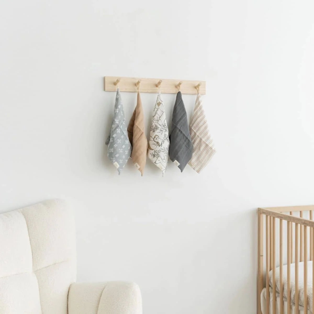 Crane Baby Wash Cloth Set - Ezra Woodland Animal - Image 4