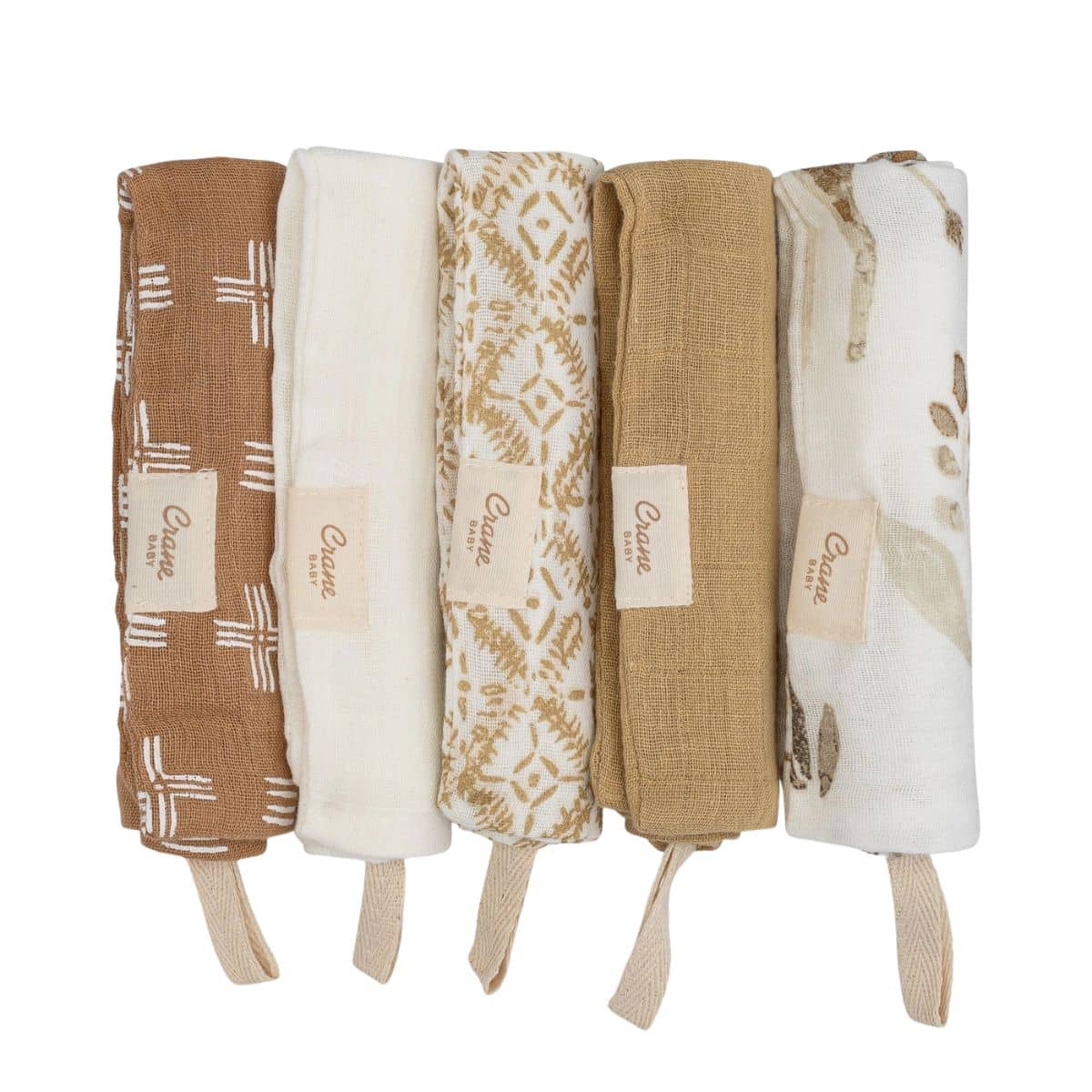 Crane Baby Wash Cloth Set - Kendi Safari Animal - Image 2