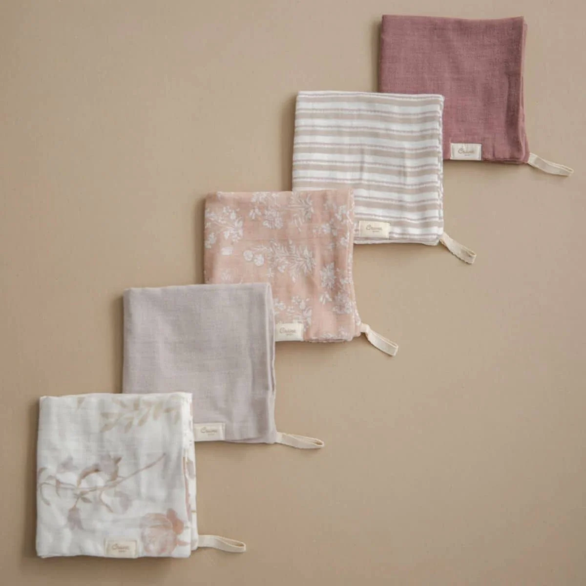 Crane Baby Wash Cloth Set - Violet Floral - Image 6