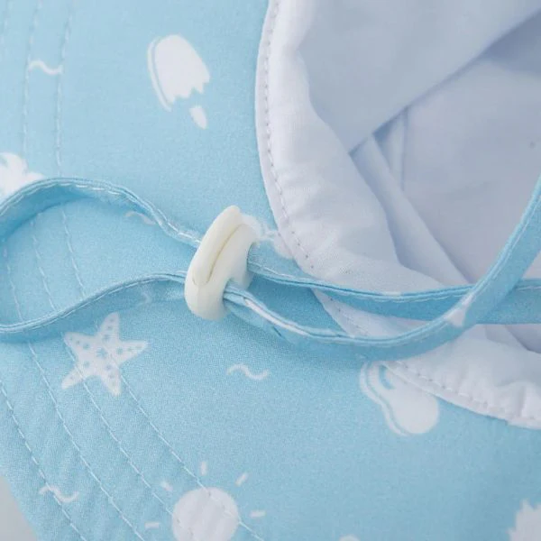Cubs & Co. Baby Bucket Hat - Summer Blues - Newborn - Image 3