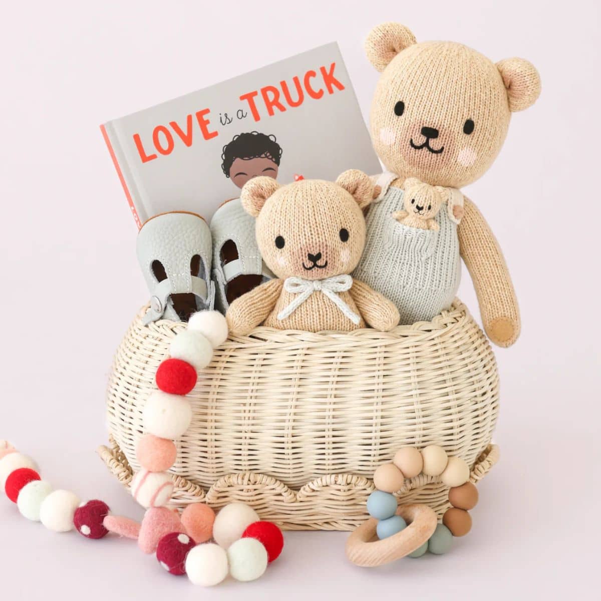 Cuddle + Kind Hand-Knit Doll - Alexander the Honey Bear - Image 4