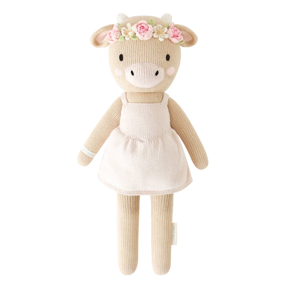 Cuddle + Kind Hand-Knit Doll - Amelia the Cow - Image 3