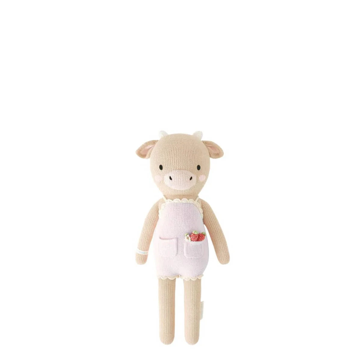 Cuddle + Kind Hand-Knit Doll - Ava the Cow (lavender) - Image 8