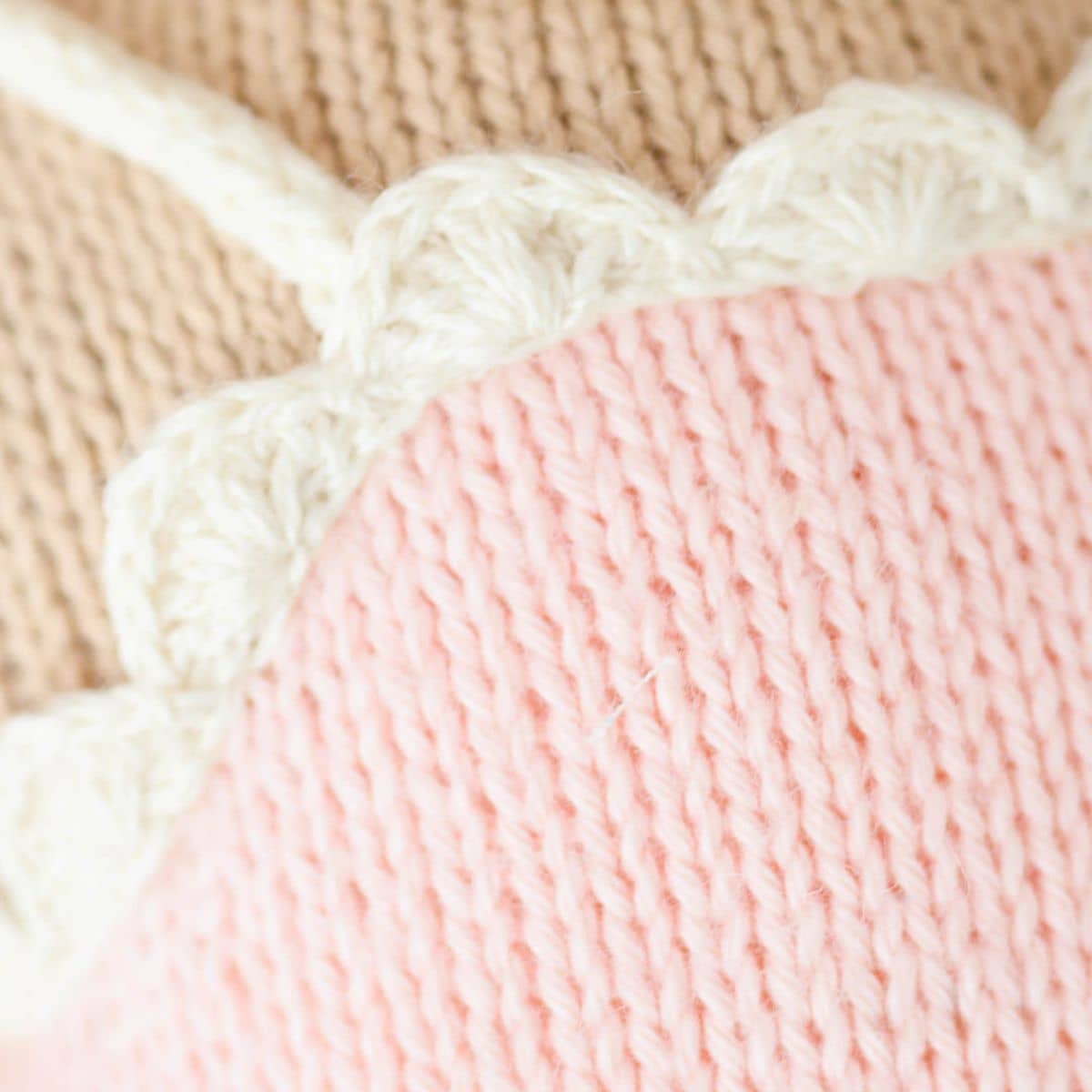 Cuddle + Kind Hand-Knit Doll - Ava the Cow (powder pink) - Image 8