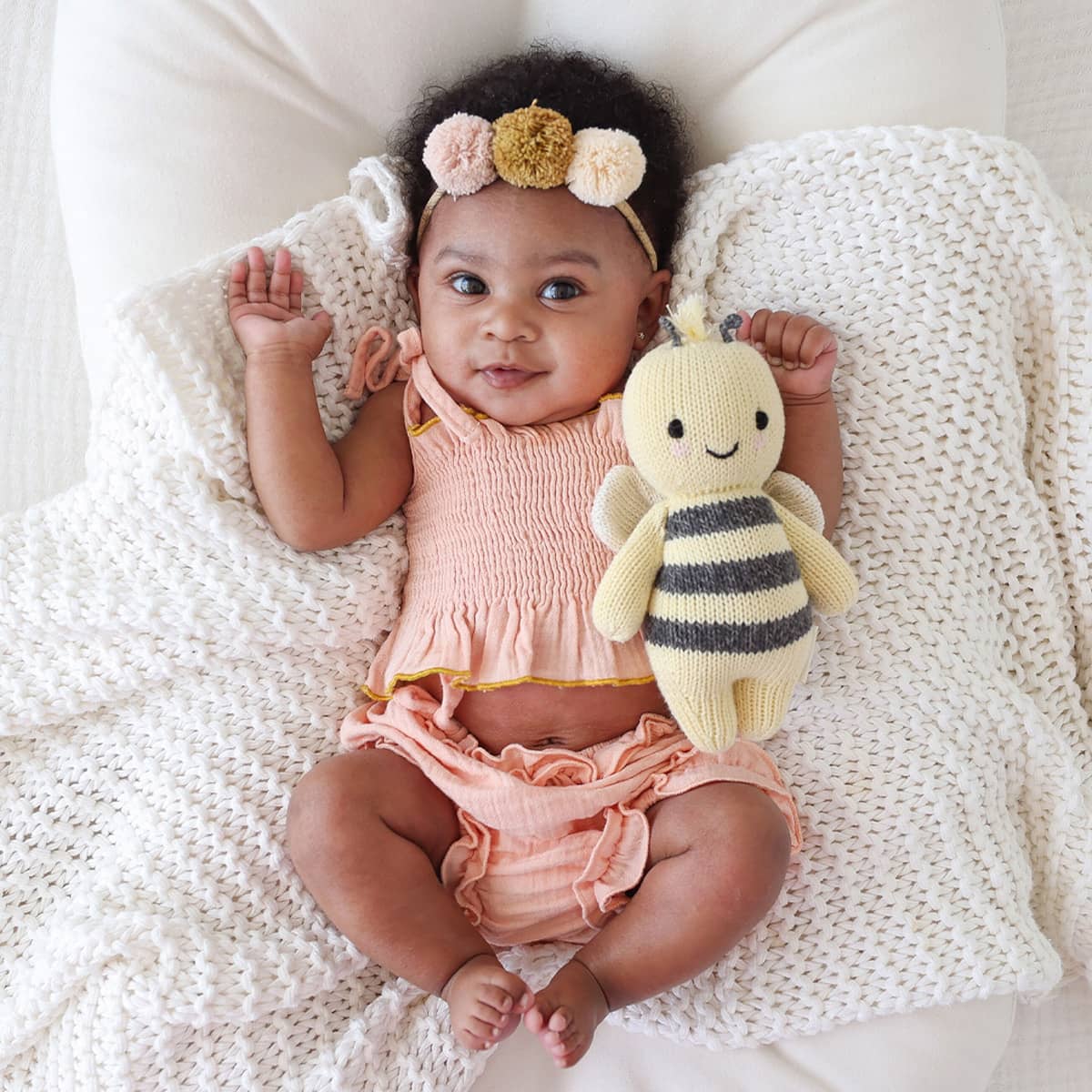 Cuddle + Kind Hand-Knit Doll - Baby Bee - Image 2