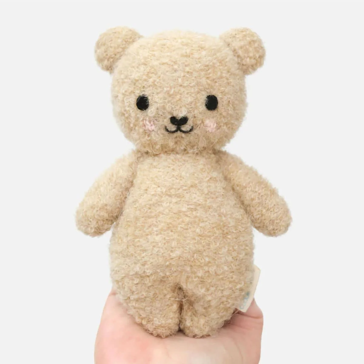 Cuddle + Kind Hand-Knit Doll - Baby Bouclé Bear (honey) - Image 3