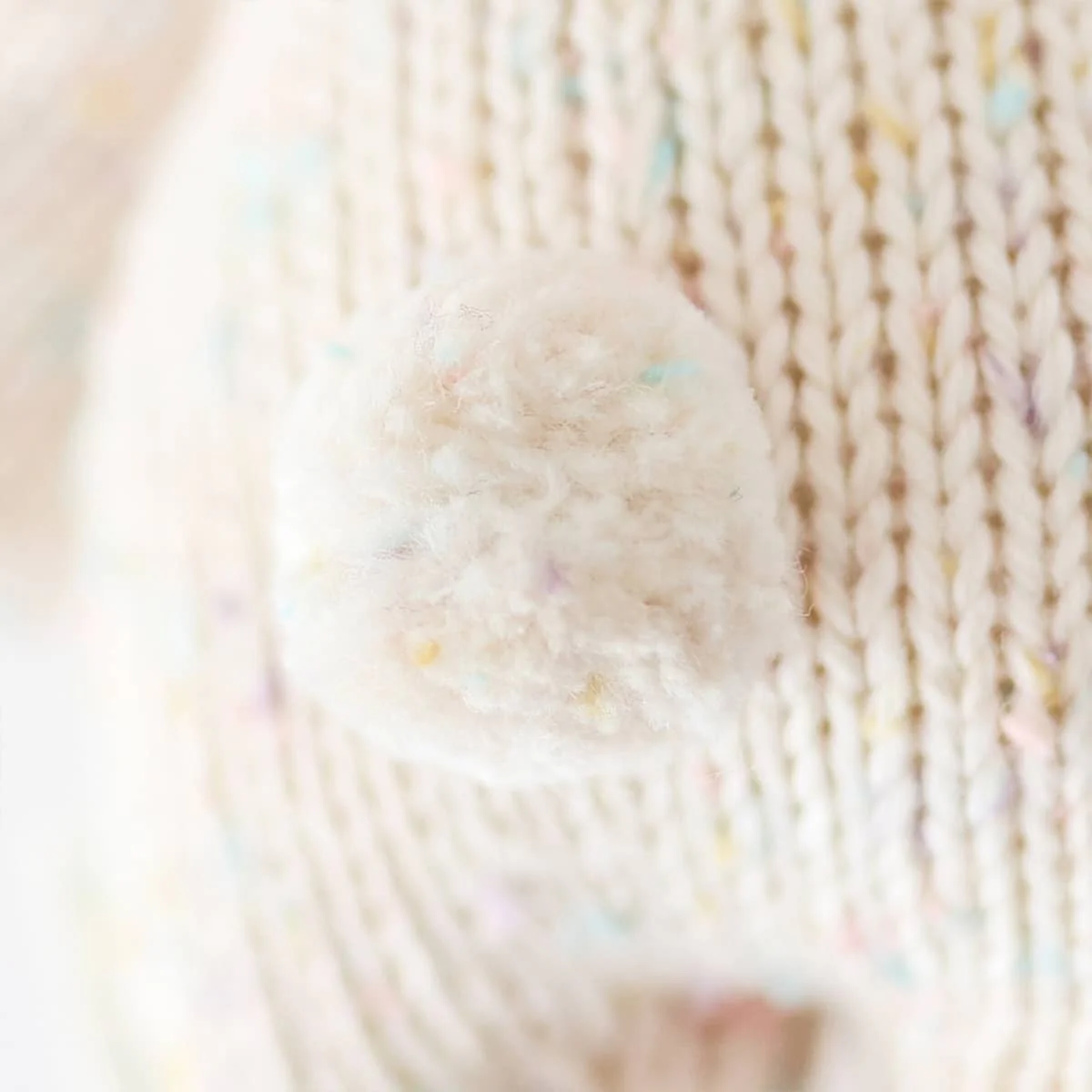 Cuddle + Kind Hand-Knit Doll - Baby Bunny (confetti) - Image 5