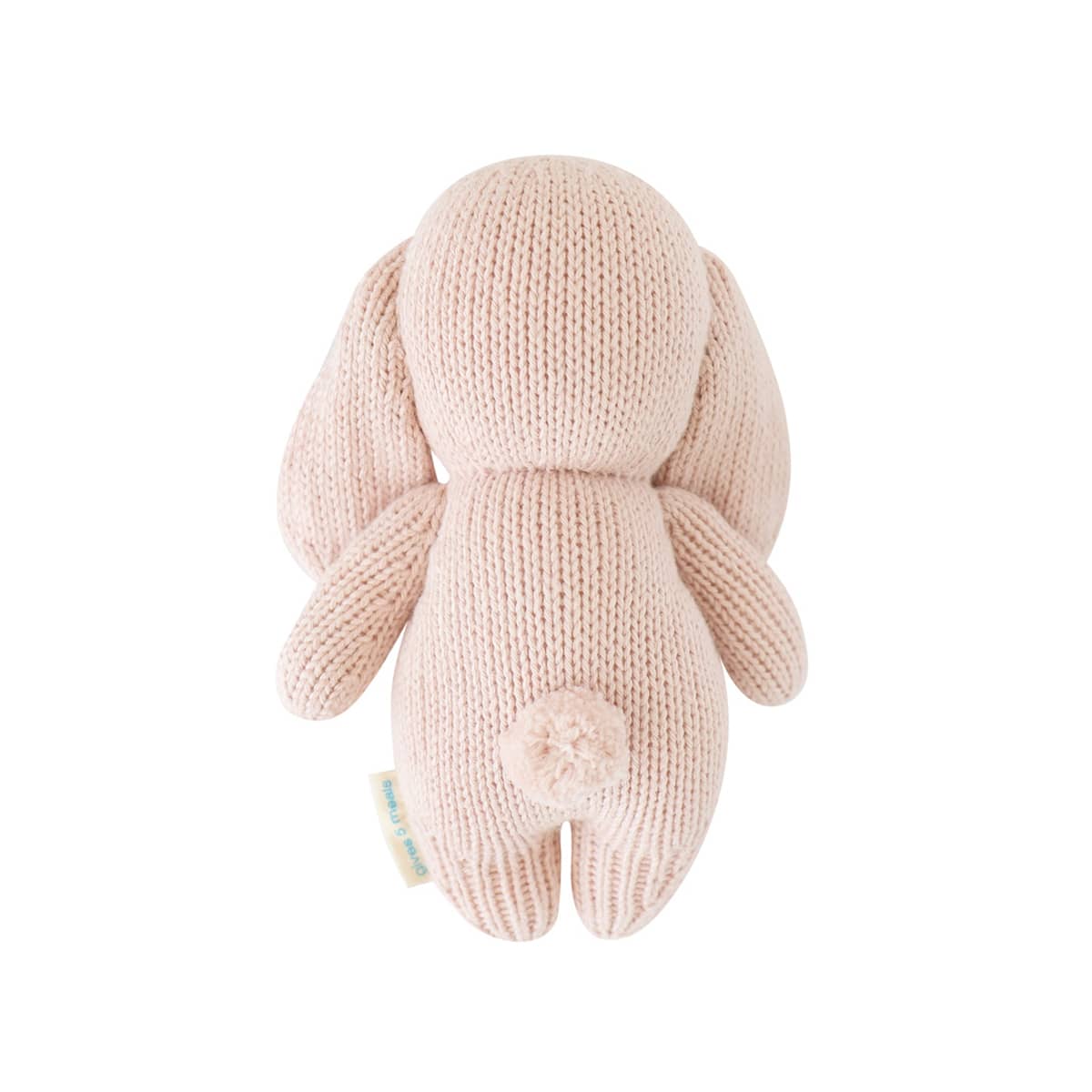 Cuddle + Kind Hand-Knit Doll - Baby Bunny (rose) - Image 5