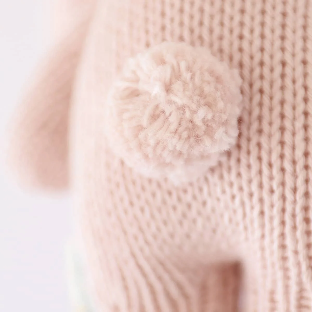 Cuddle + Kind Hand-Knit Doll - Baby Bunny (rose) - Image 6