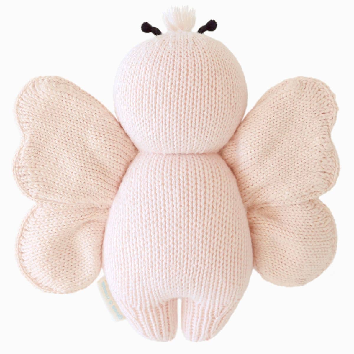 Cuddle + Kind Hand-Knit Doll - Baby Butterfly (petal pink) - Image 7