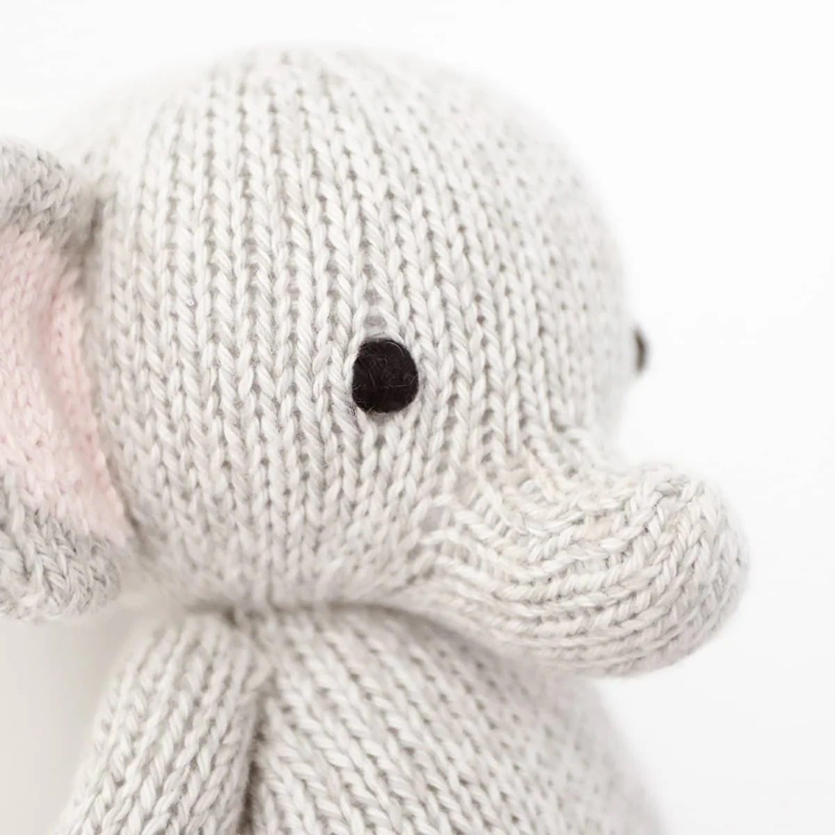 Cuddle + Kind Hand-Knit Doll - Baby Elephant - Image 3