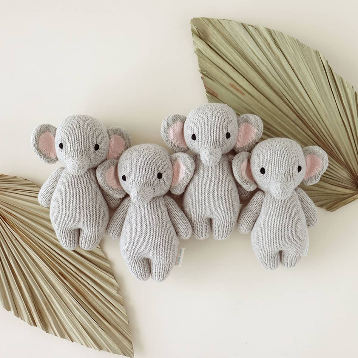 Cuddle + Kind Hand-Knit Doll - Baby Elephant - Image 4