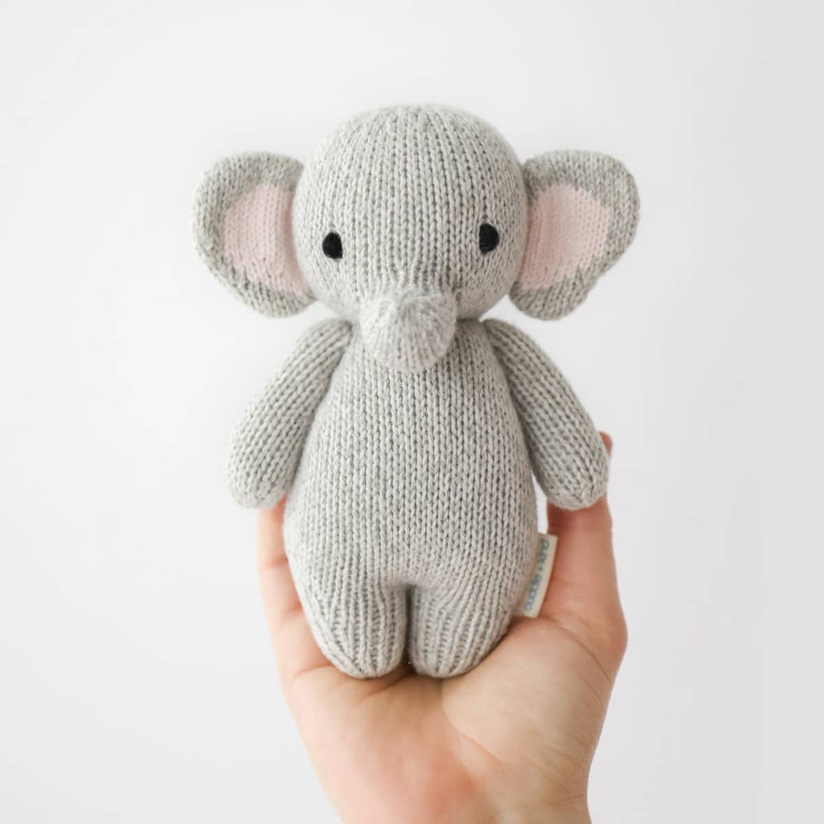 Cuddle + Kind Hand-Knit Doll - Baby Elephant - Image 5